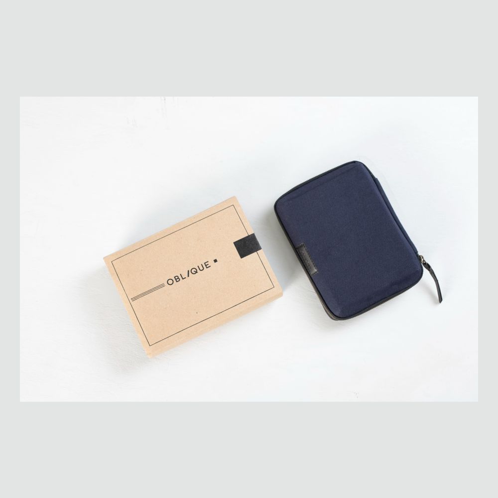 Oblique Designs - Ally (canvas) - Tech Pouch - Navy, Olive, Black