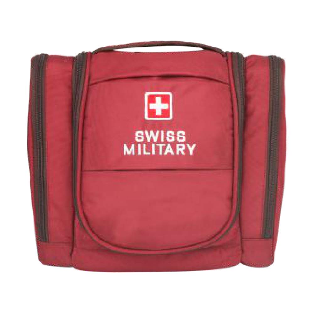 SWISS MILITARY- UTILITY TOILET BAG RED