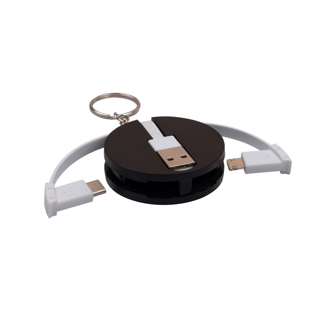 Saturn - 3-in-1 Charging Cable (Keychain)