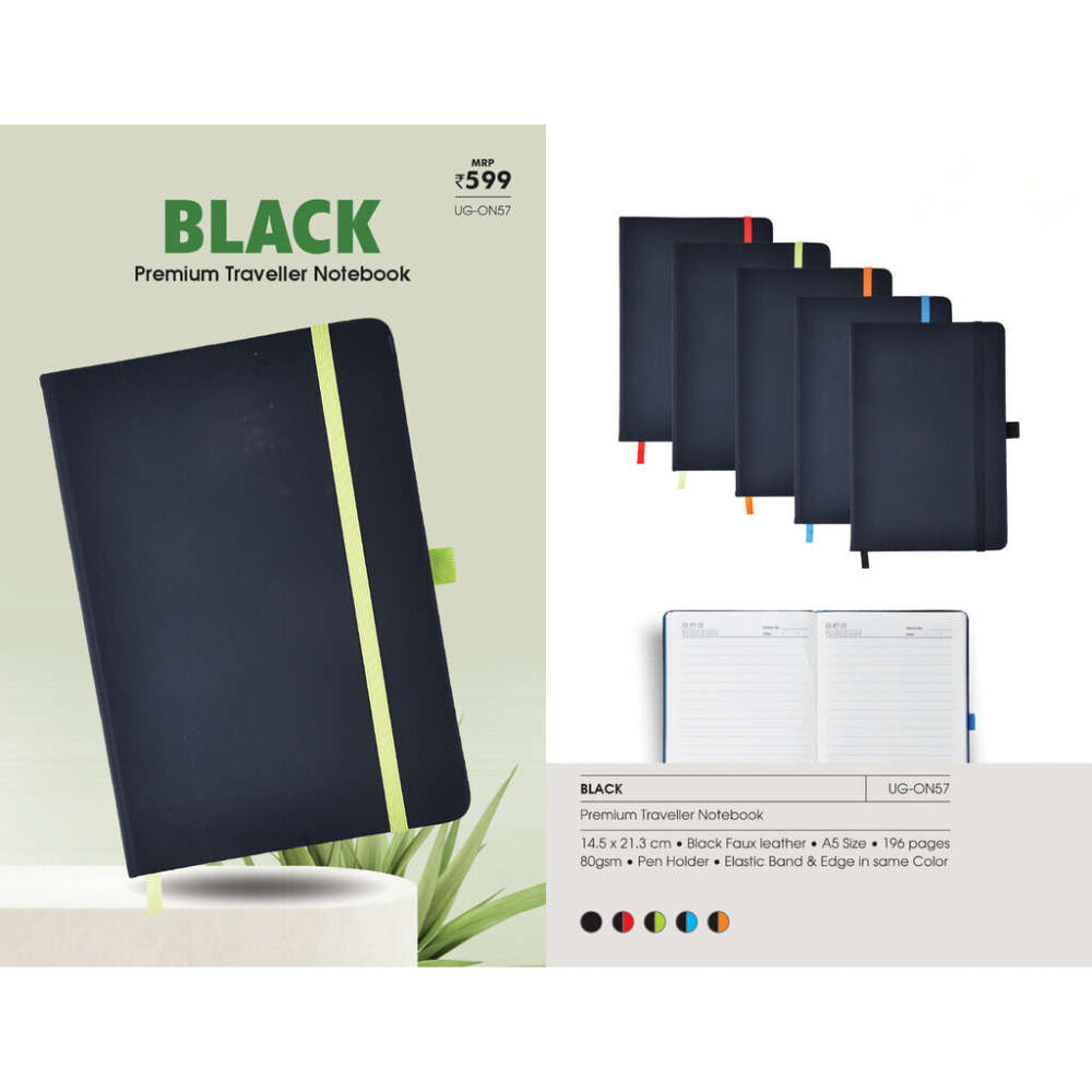BLACK - Premium Traveller Notebook