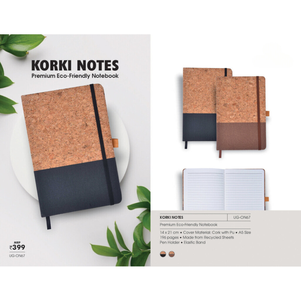 KORKI NOTES - Premium Eco-Friendly Notebook
