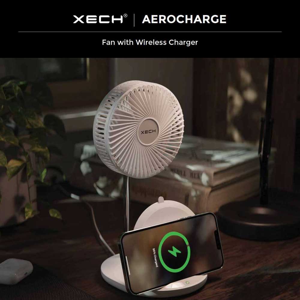 XECH - AEROCHARGE - Fan with Wireless Charger