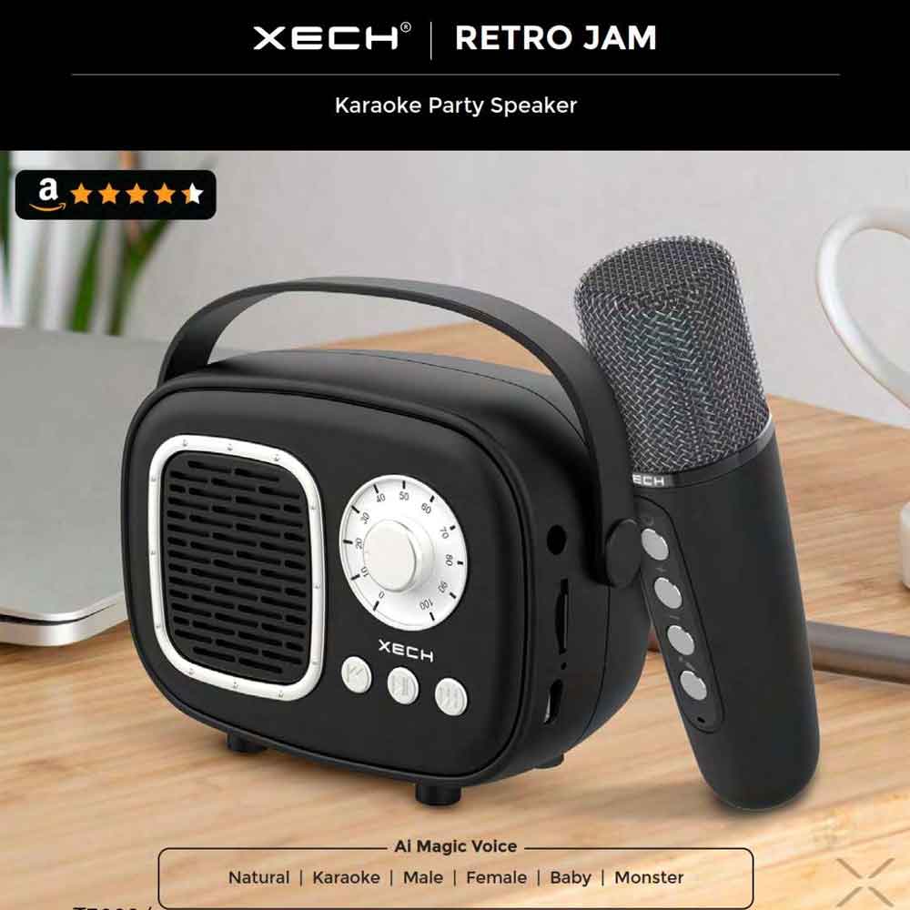 XECH -  RETRO JAM - Karaoke Party Speaker