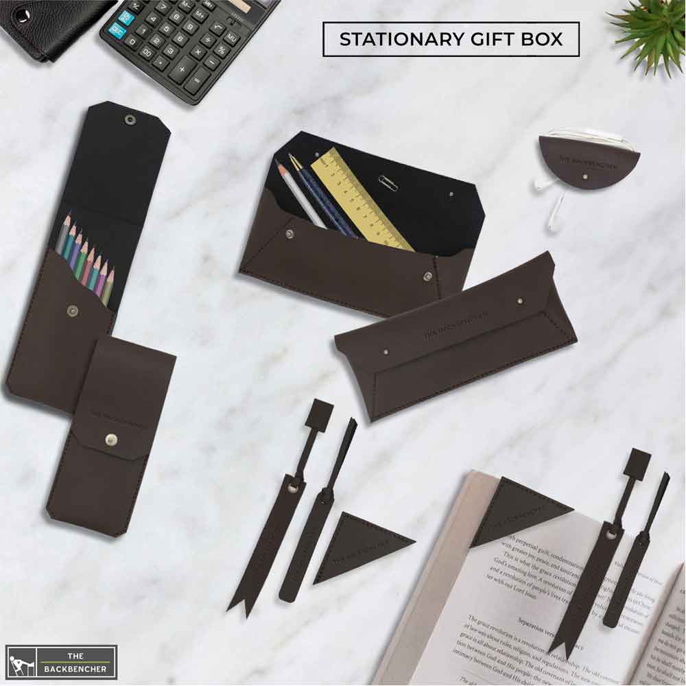 STATIONARY GIFT BOX-( PACK OF 6 -VEGAN LEATHER )
