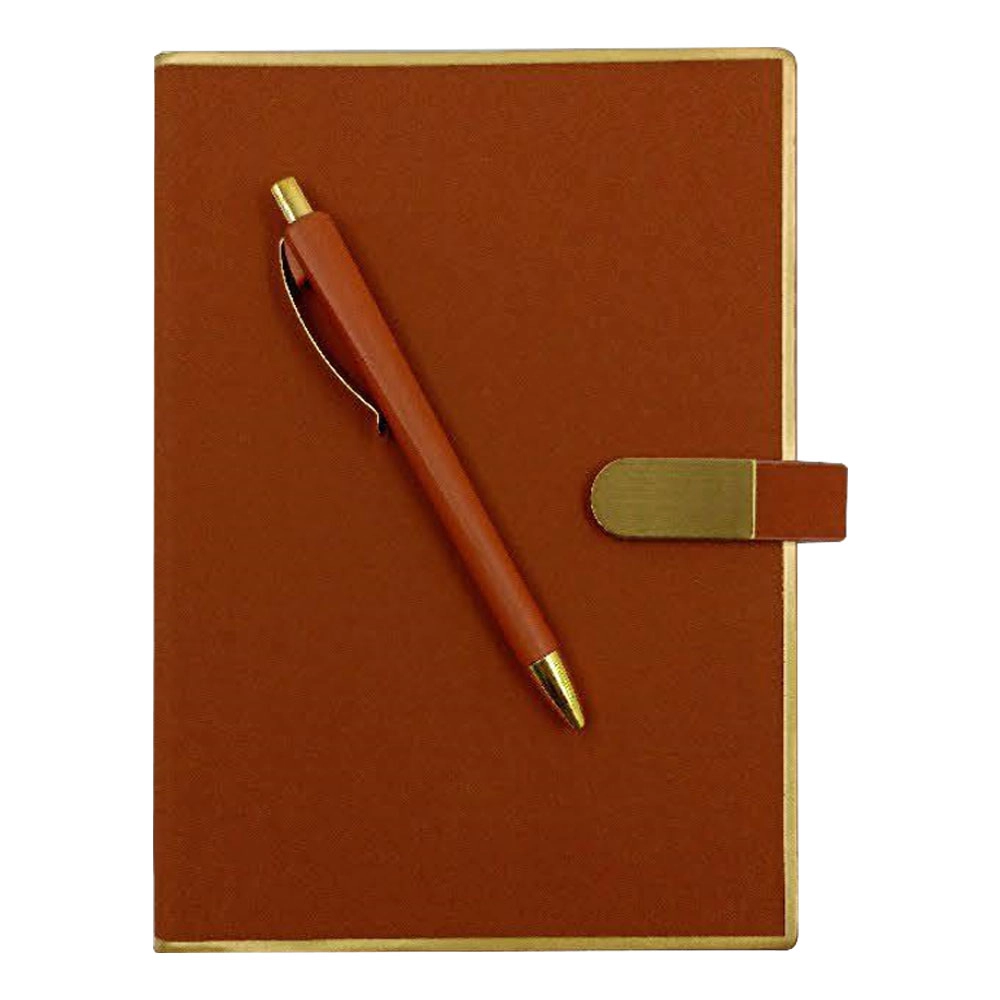 GOLDEN FRAME DIARY WITH PEN