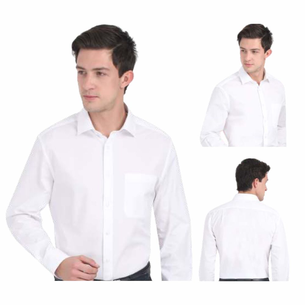 MARKS & SPENCERS FORMAL WHITE SHIRT - REGULAR FIT - RICH COTTON