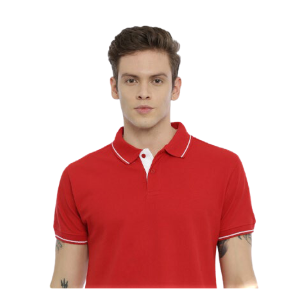 COTTSBERRY - HIFI MENS - COLLAR TEE COTTON WITH TIPPING - GSM 250