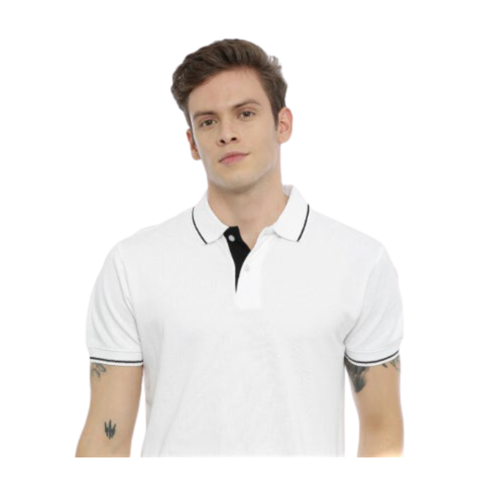 COTTSBERRY - HIFI MENS - COLLAR TEE COTTON WITH TIPPING - GSM 250