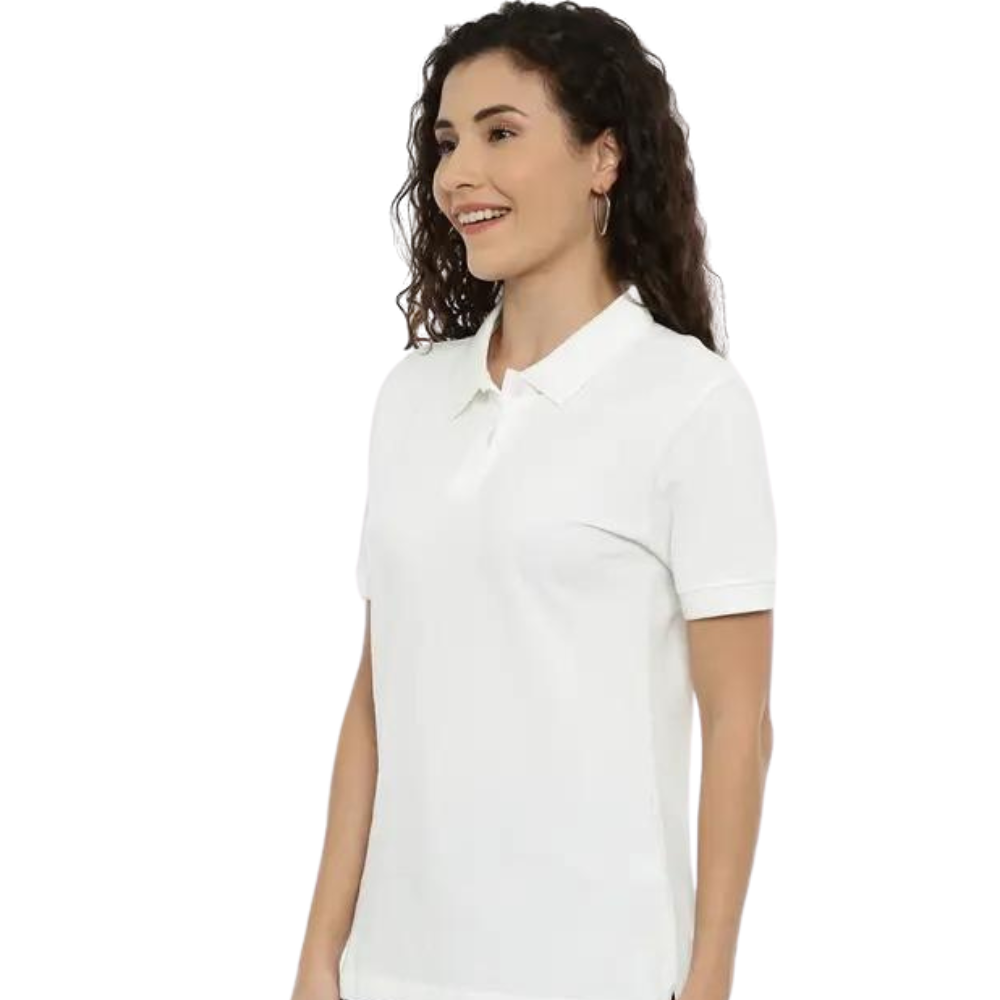 COTTSBERRY - ELEGANT WOMEN - COLLAR TEE COTTON BIO WASH - GSM 250