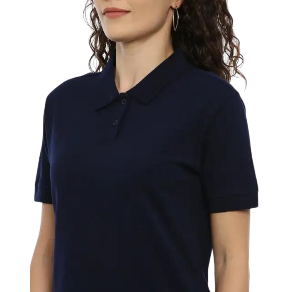 COTTSBERRY - ELEGANT WOMEN - COLLAR TEE COTTON BIO WASH - GSM 250