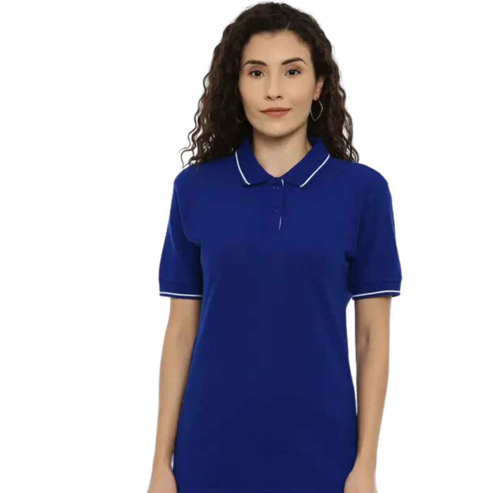 COTTSBERRY - HIFI WOMEN - COLLAR TEE COTTON WITH TIPPING - GSM 250