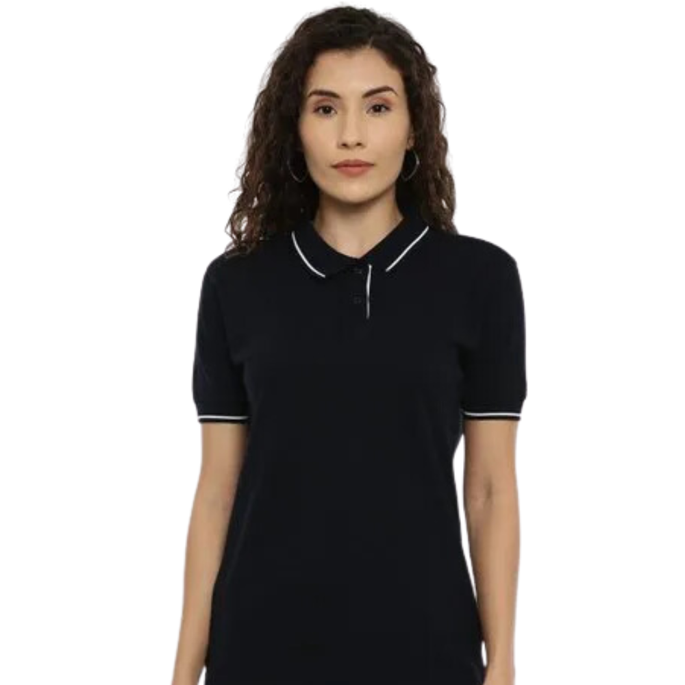 COTTSBERRY - HIFI WOMEN - COLLAR TEE COTTON WITH TIPPING - GSM 250