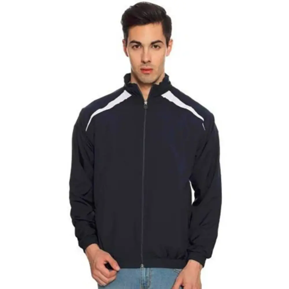 US POLO ASSN WINDCHEATER JACKET - BLACK WITH WHITE