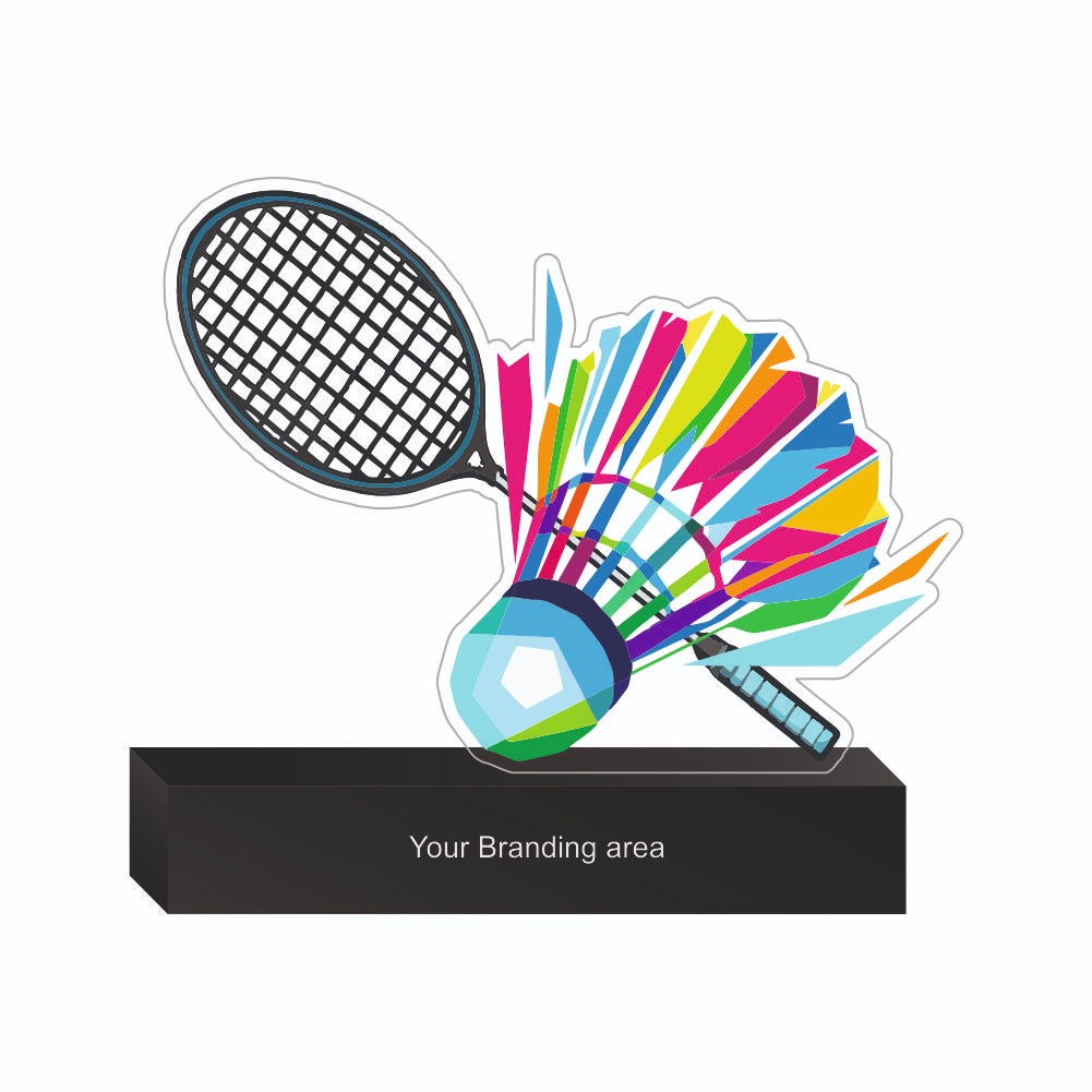 Acrylic Trophy - FT 730 - Badminton