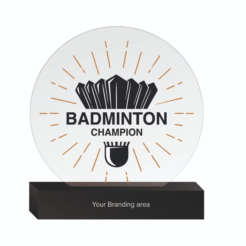 Acrylic Trophy - FT 731 - Badminton