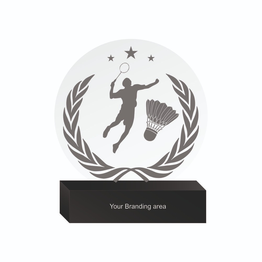 Acrylic Trophy - FT 734 - Badminton