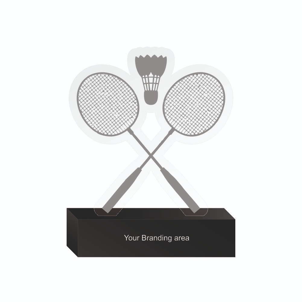 Acrylic Trophy - FT 735 - Badminton