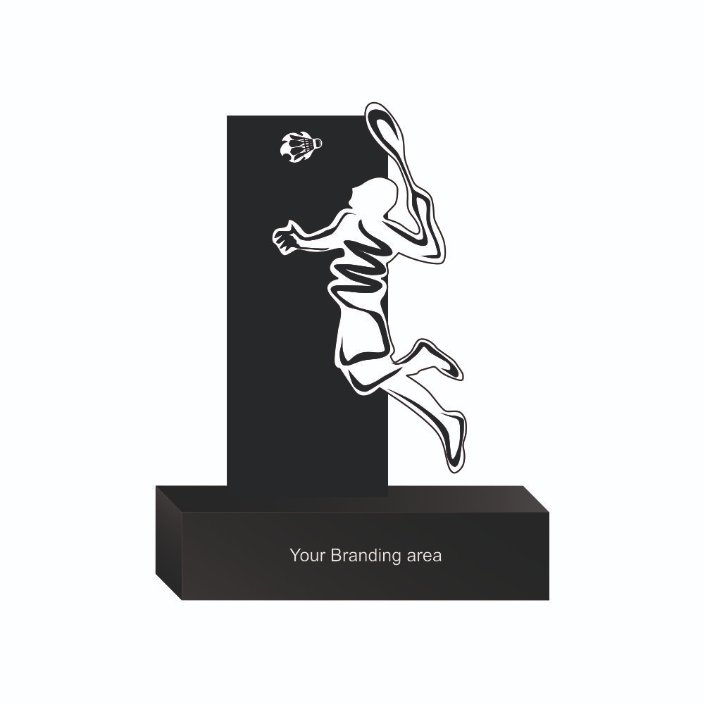 Acrylic Trophy - FT 741 - Badminton