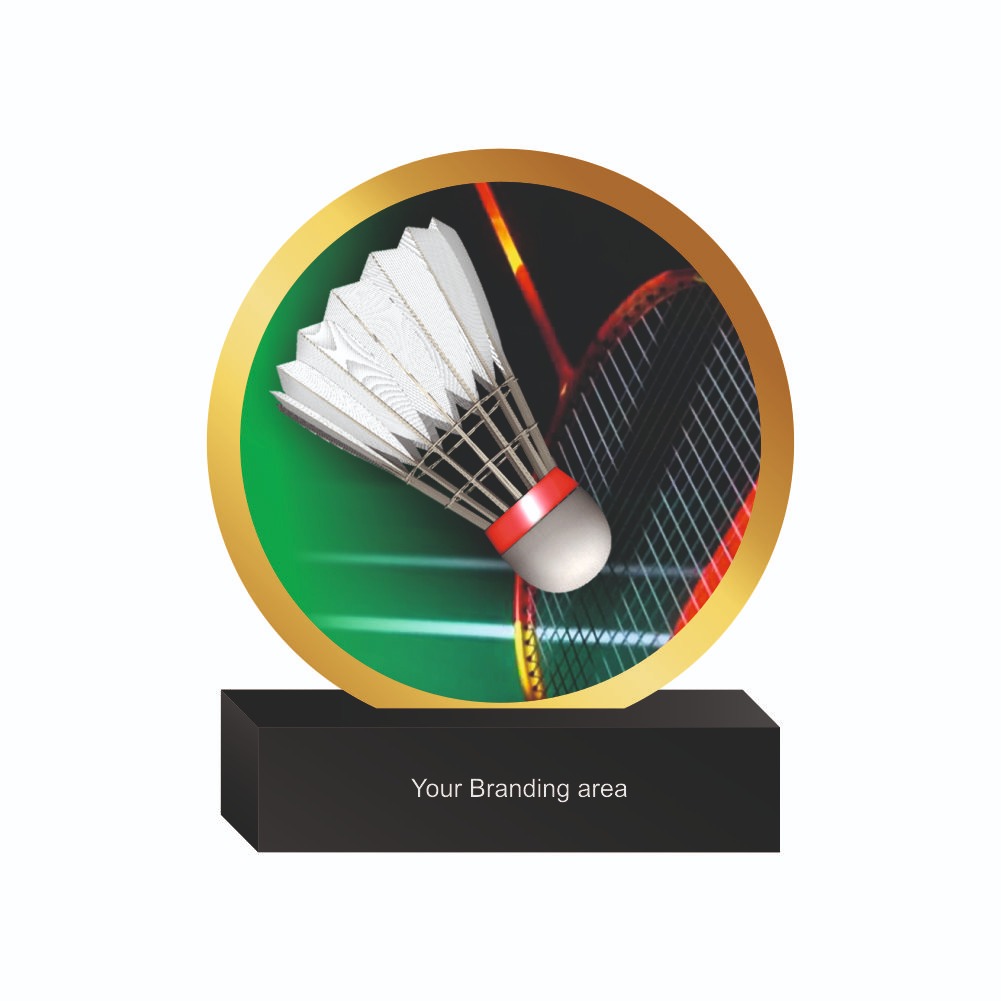 Acrylic Trophy - FT 742 - Badminton