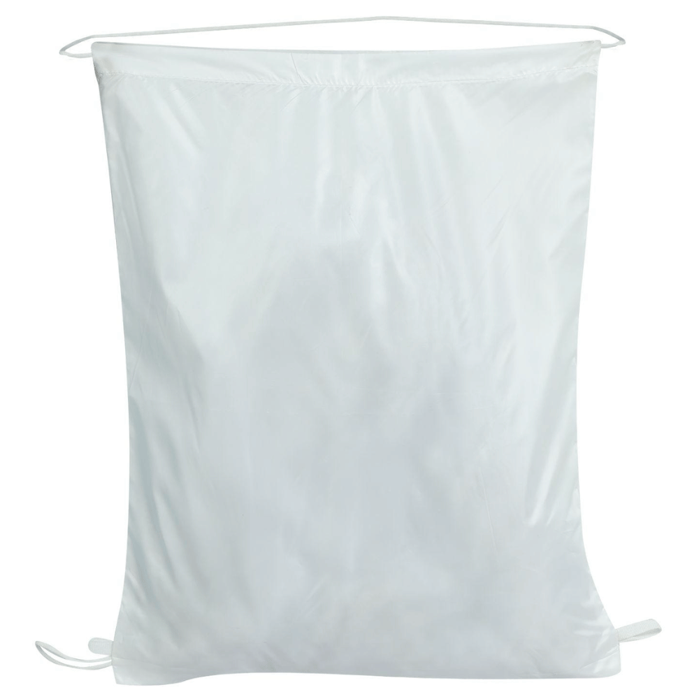 Sub Pocket Drawstring  Bag - white