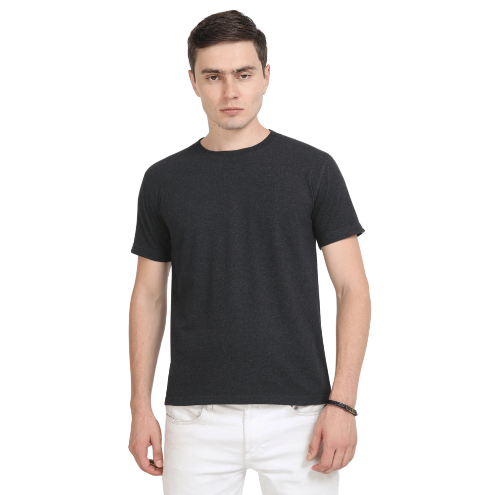 Caslay - Sustainable  Crew neck T-shirt - Charcoal Grey