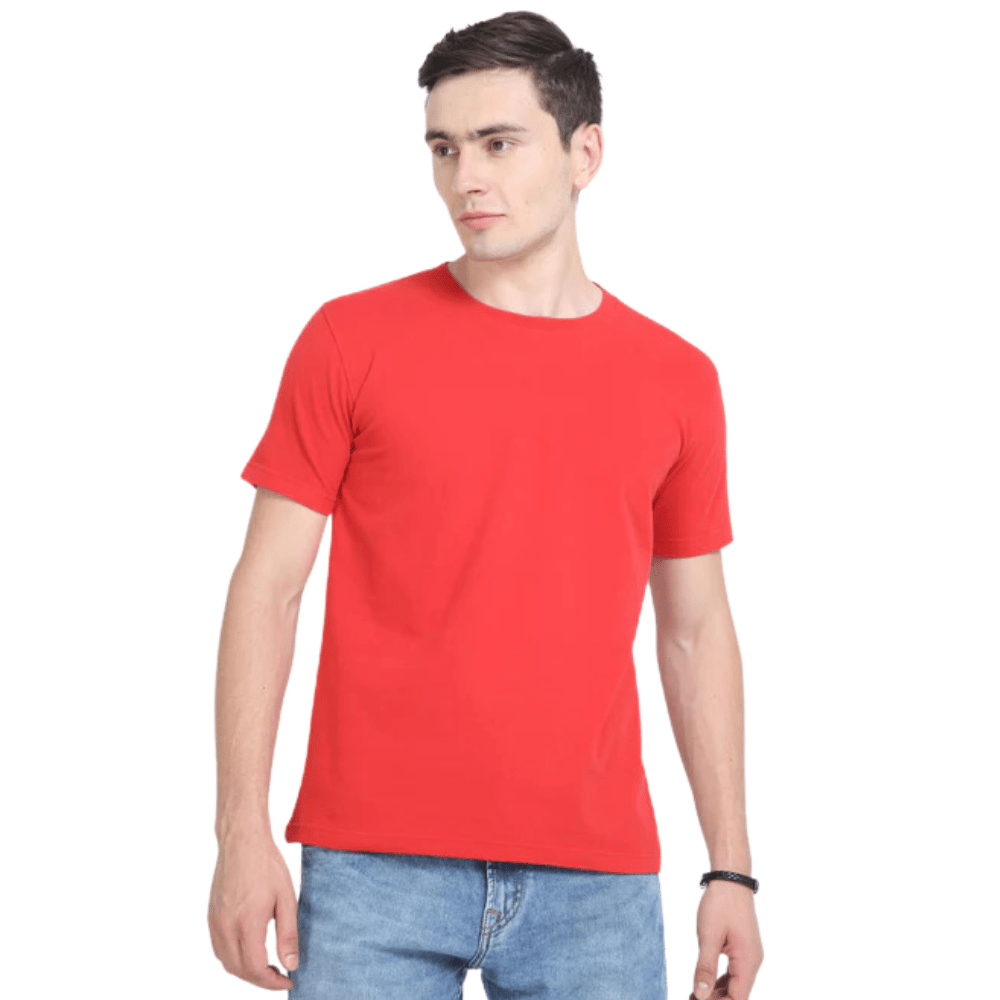 Caslay - Sustainable Crew neck T-shirt - Red