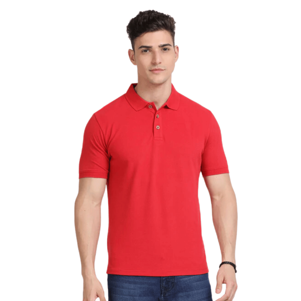 Caslay - Sustainable Polo T-shirt - Red