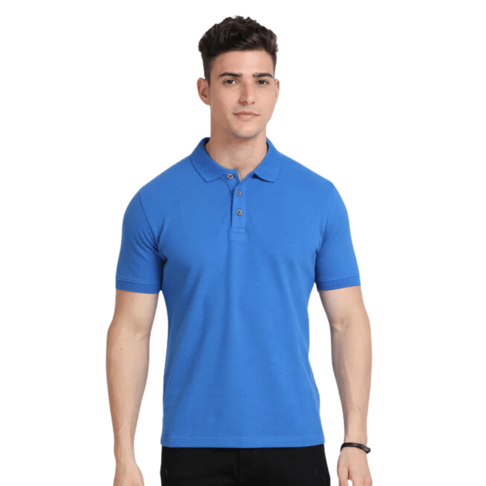 Caslay - Sustainable Polo T-shirt - Royal Blue