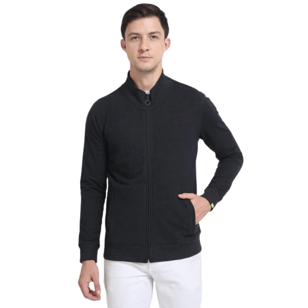 Caslay - Sustainable High Neck Jacket - Charcoal grey