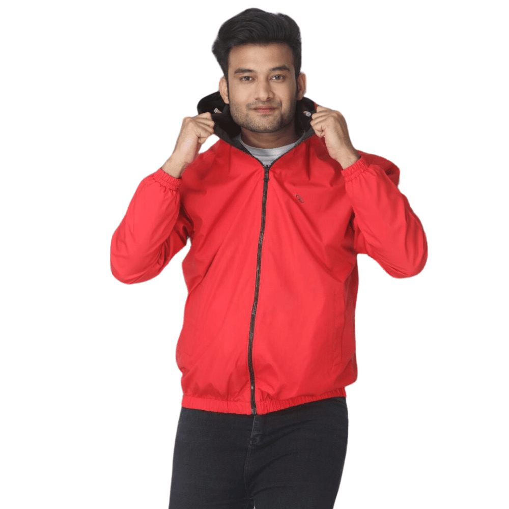 Zeel - Mens Windcheater Jacket - Red