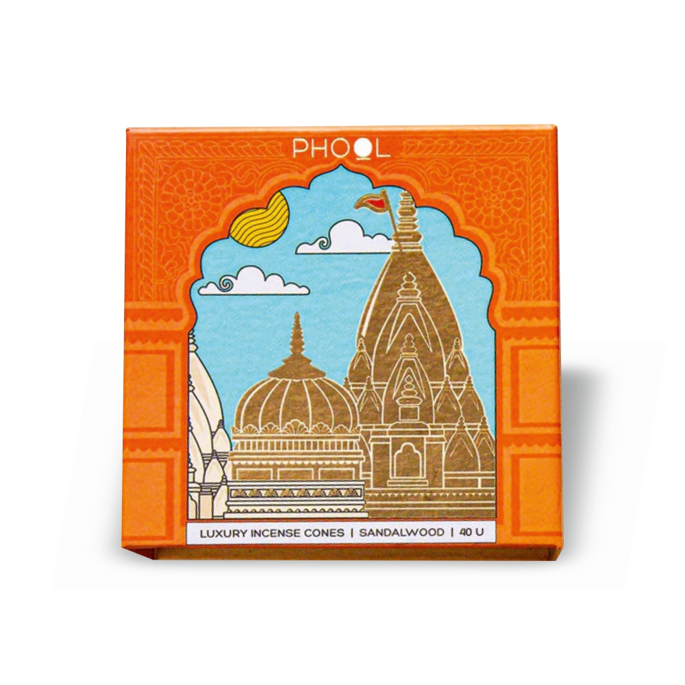 PHOOL - Kashi Vishwanath Temple - Sandalwood Incense Cones