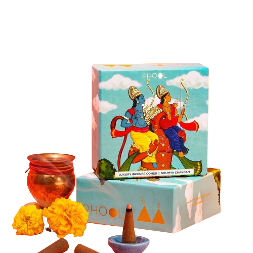 PHOOL - Ayodhya Soumya Chanan - Sandalwood Incense Cones