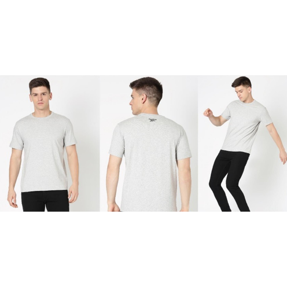 Reebok Crew neck T-shirt- Cotton-Spandex