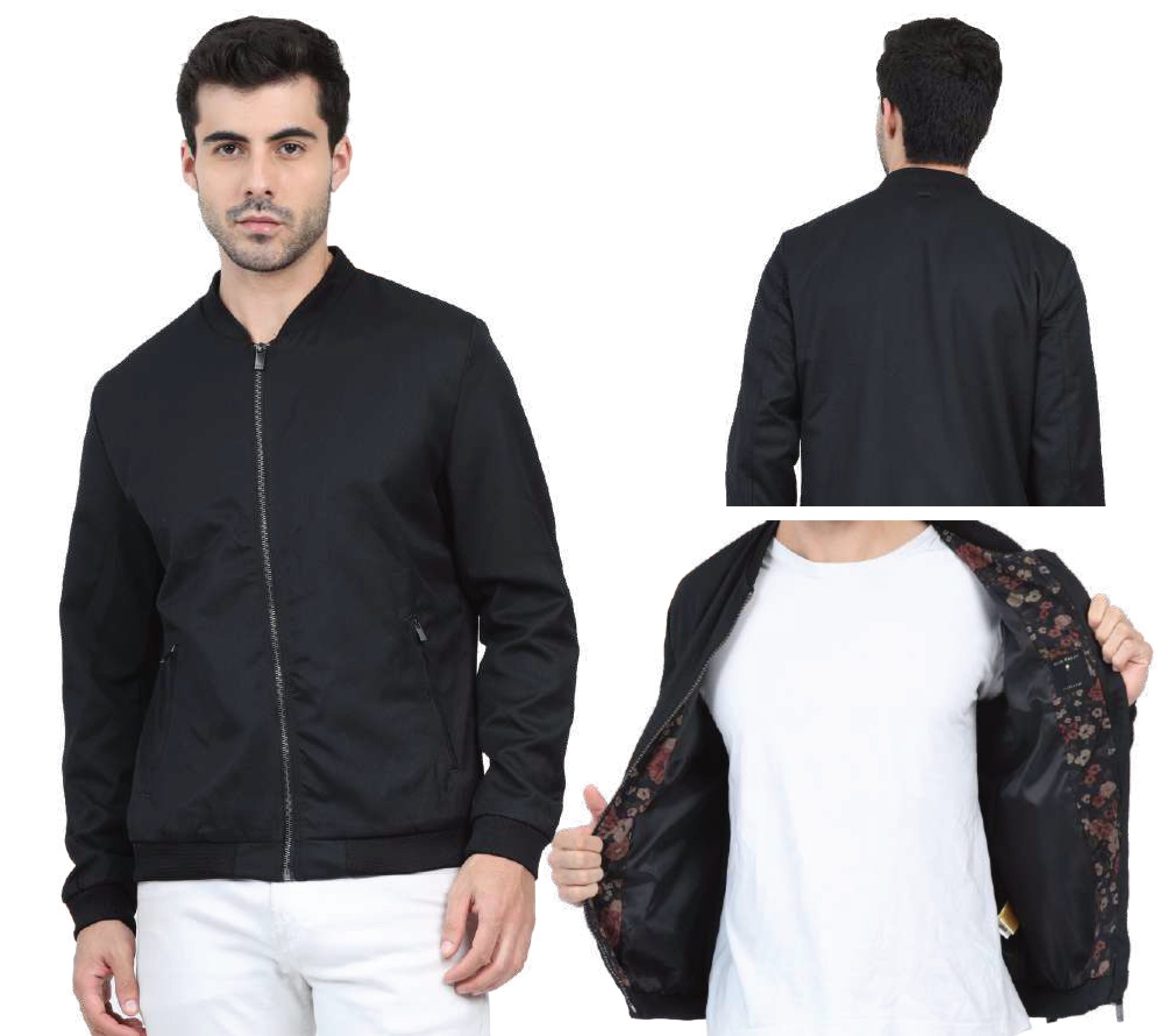 Rare Rabbit Signature Jacket - Regular Fit Unisex - Black