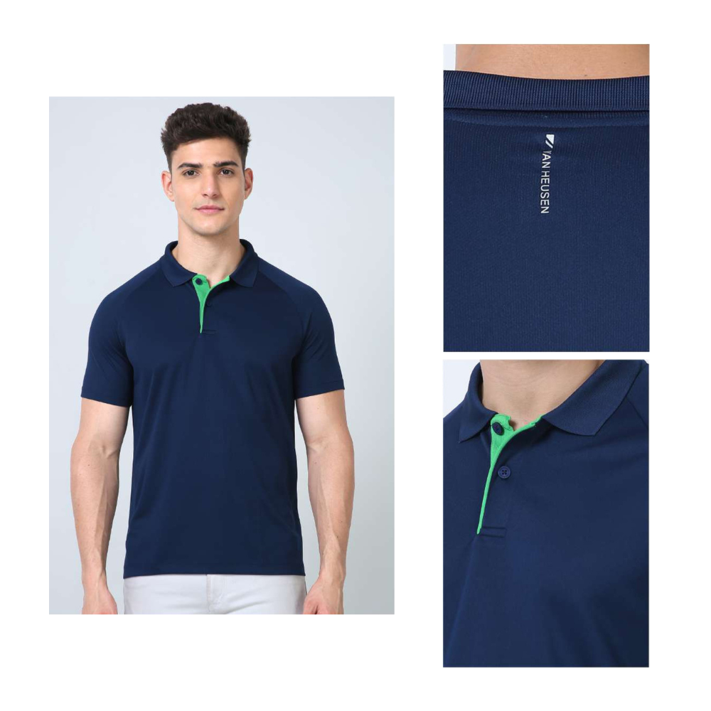 Vanheusen Polo T-shirt - Dry fit - Navy Blue