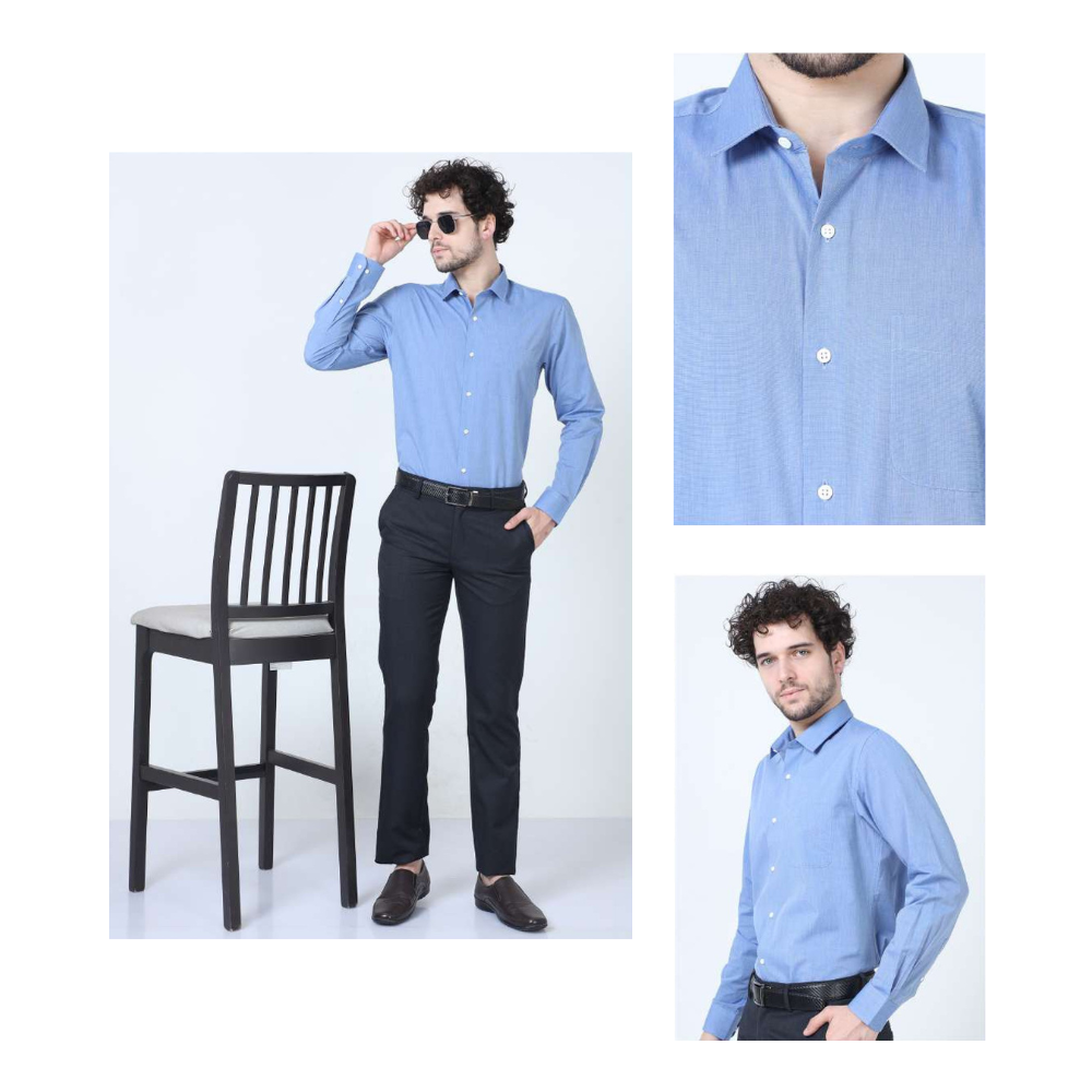 Peter England Formal Shirt - Blue