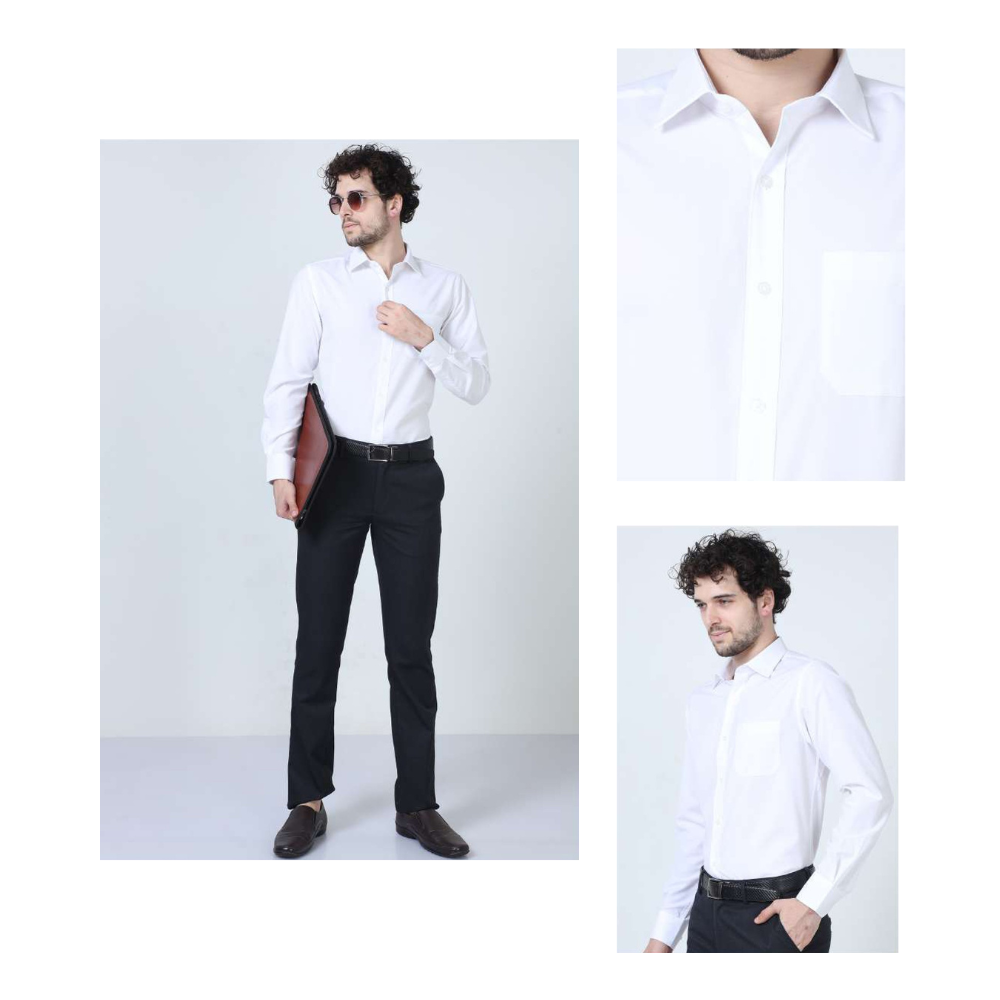 Peter England Formal Shirt - White