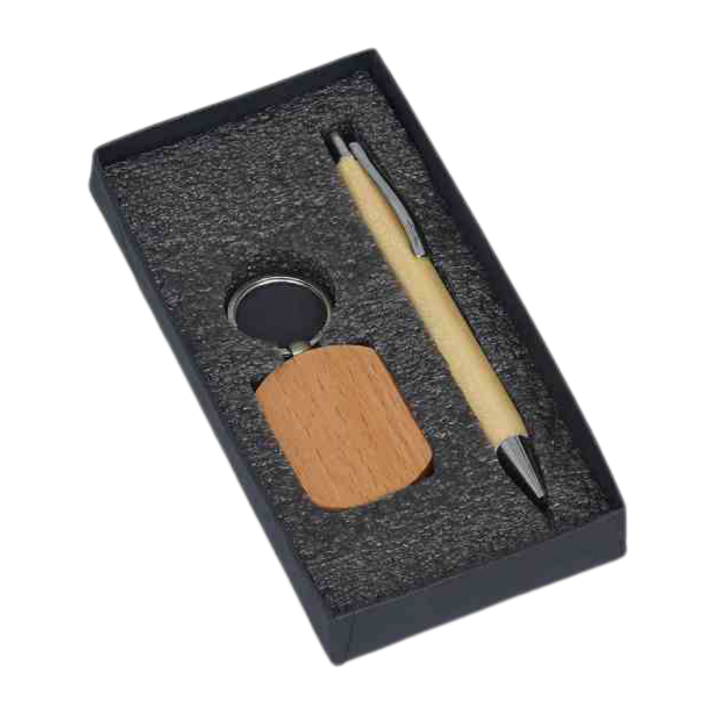 Bamboo Keychain & Pen set - 717