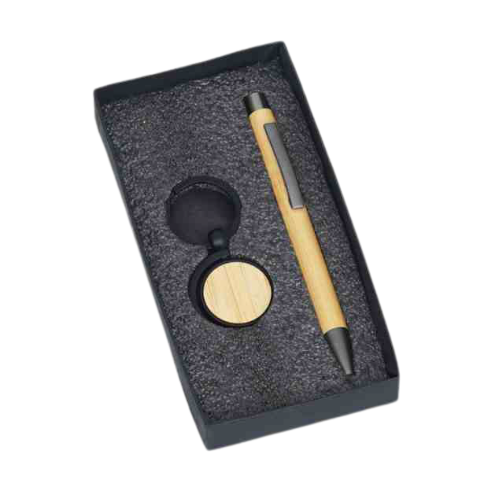 Bamboo Keychain & Pen set - 721