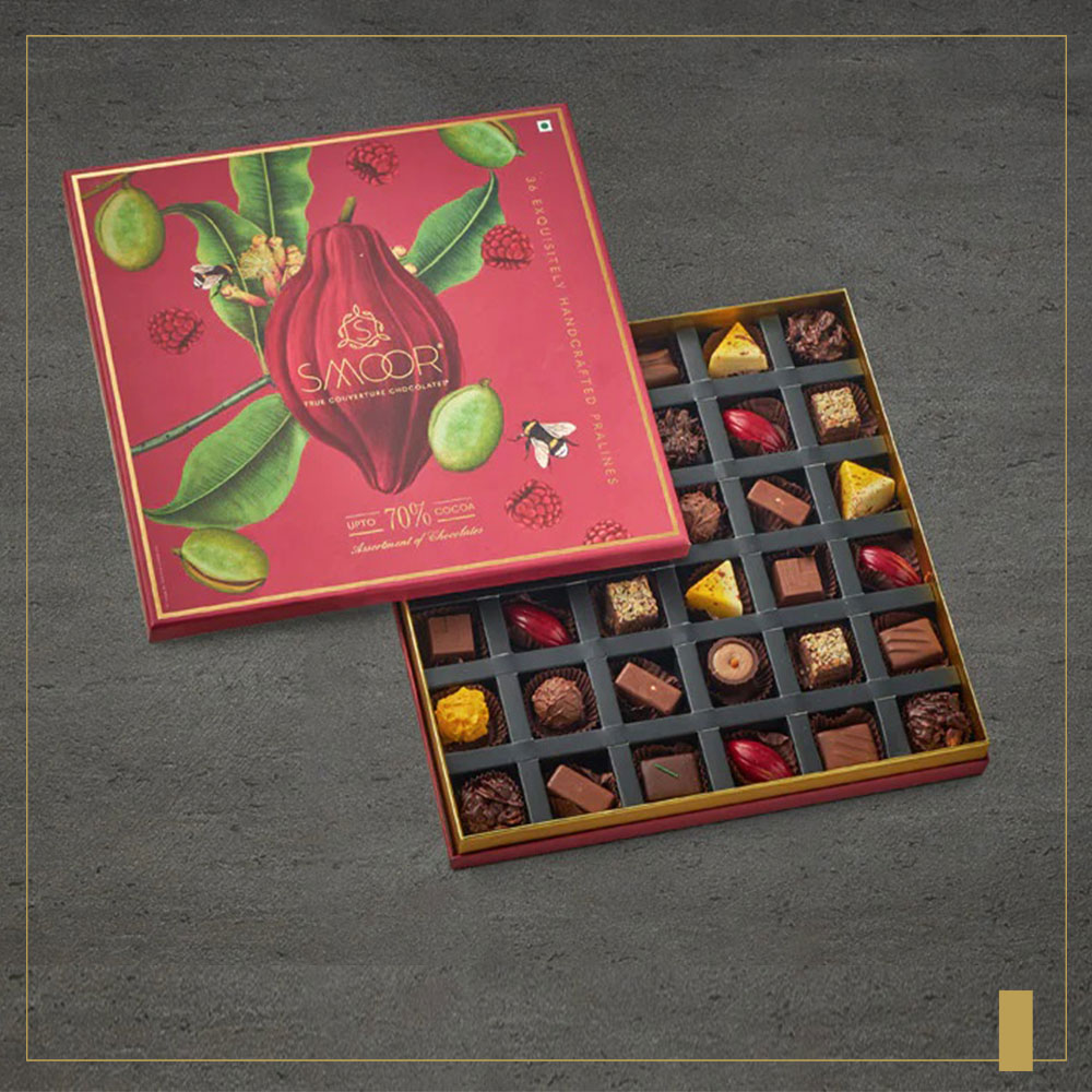 New Year Gift Hamper - Smoor - Luxury Chocolates Box Of 36