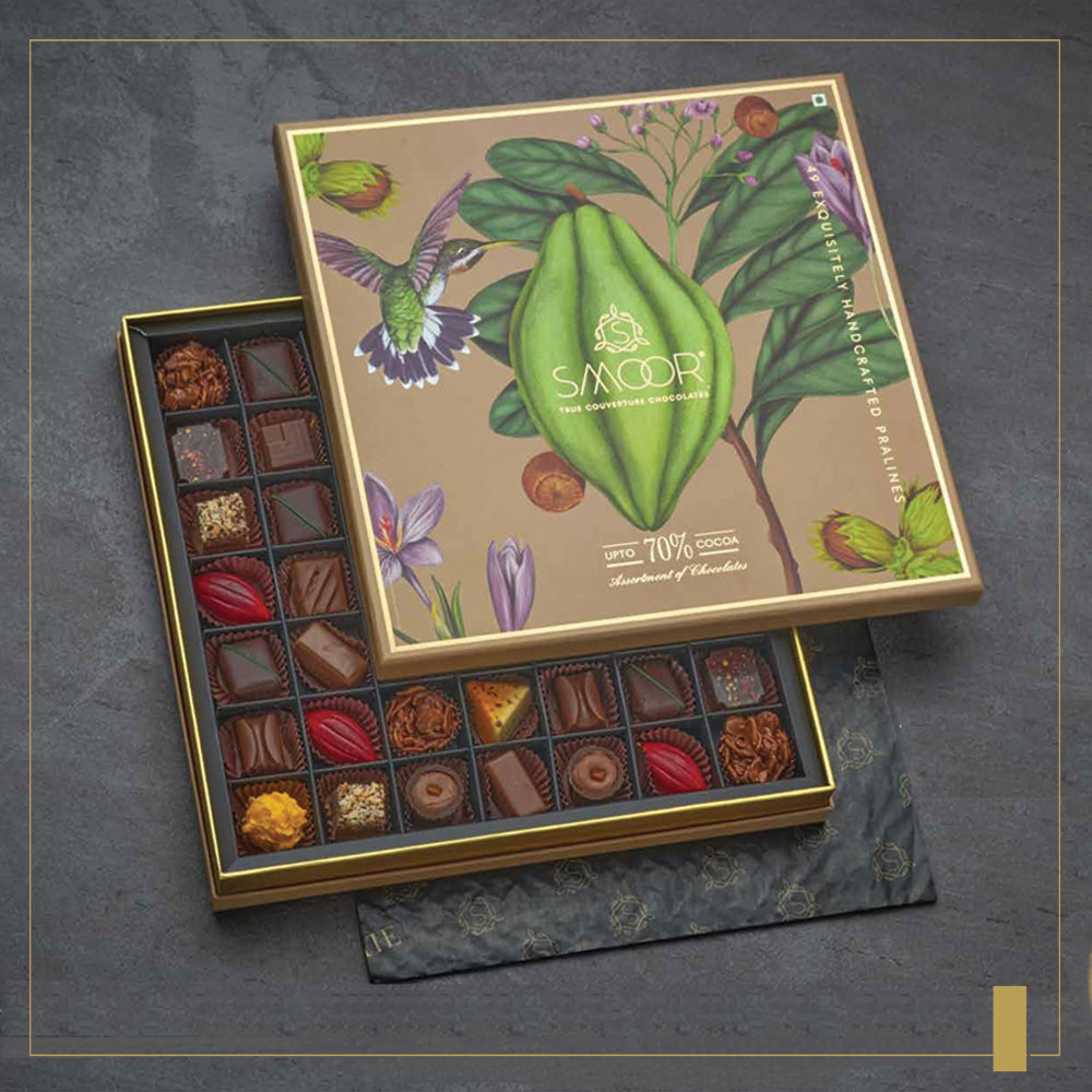 New Year Gift Hamper - Smoor - Luxury Chocolates Box Of 49