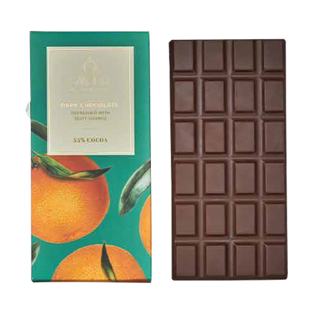 New Year Gift Hamper - Smoor Chocolates - Zesty Orange Dark Chocolate Bar