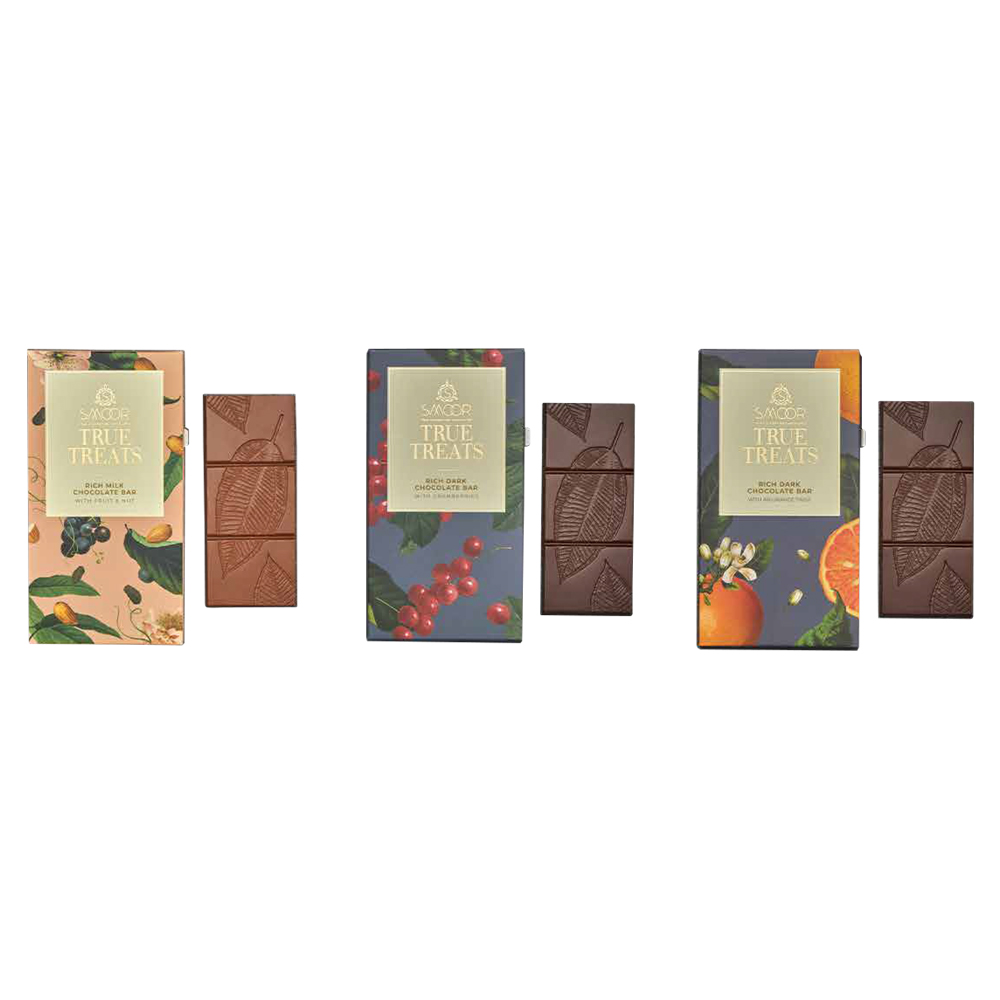 New Year Gift Hamper - Smoor Chocolates - True Treat Pack - Fruits & Nuts, Cranberry, Orange Twist