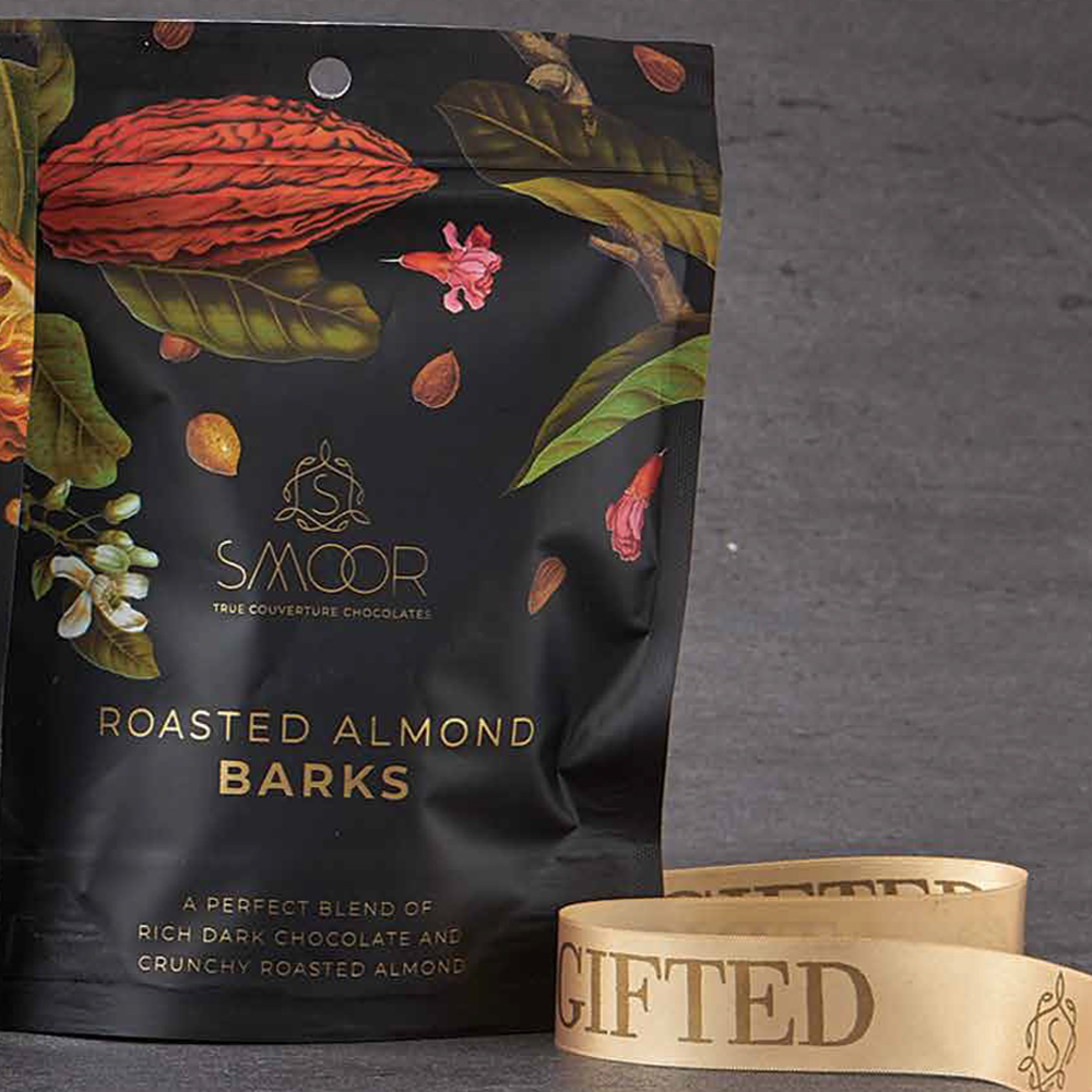 New Year Gift Hamper - Smoor Chocolates - Roasted Almond Barks - 150g