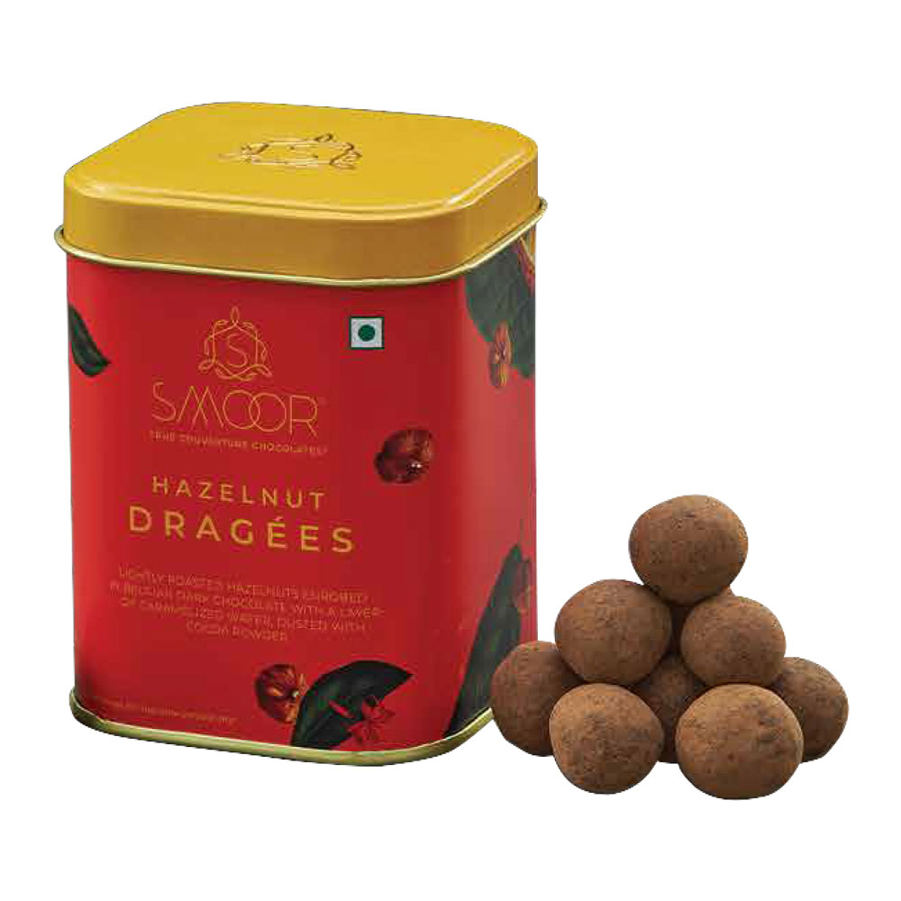 New Year Gift Hamper - Smoor Chocolates - Hazelnut Dragees