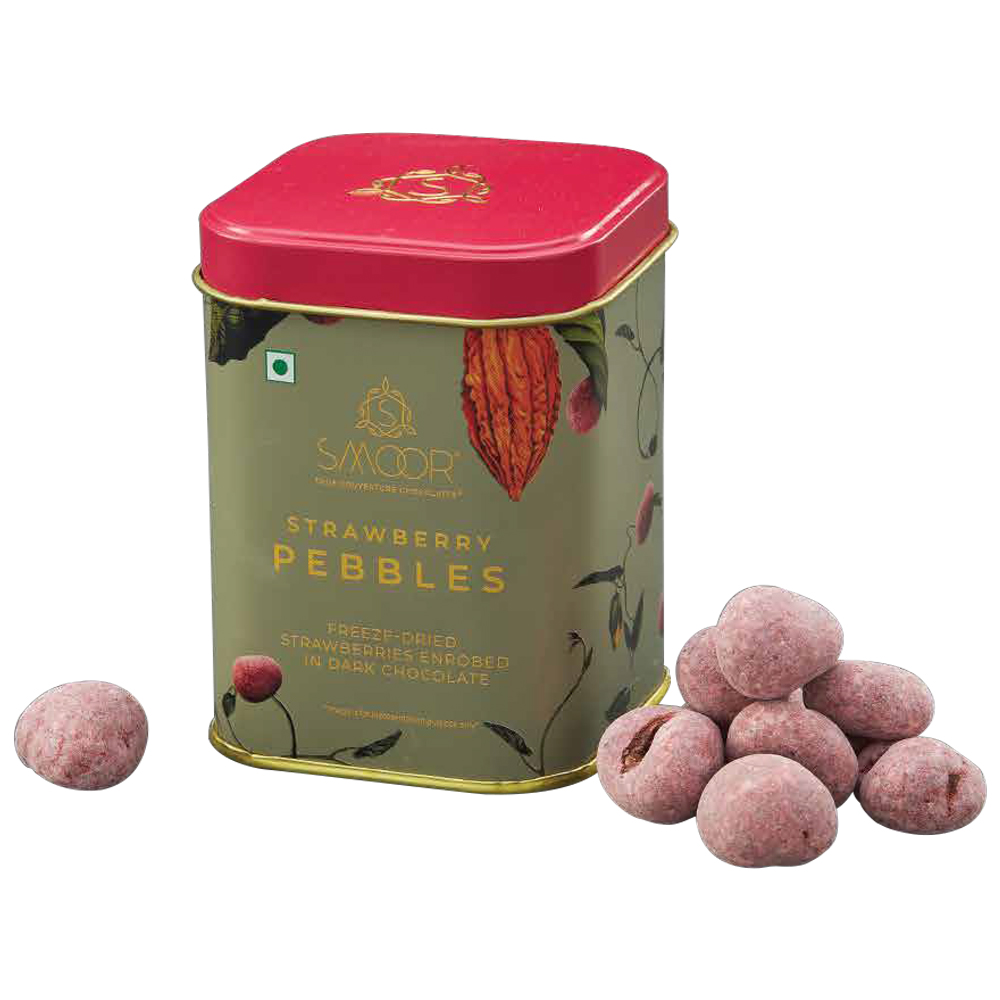 New Year Gift Hamper - Smoor Chocolates -  Freeze-Dried Strawberry Chocolate Pebbles