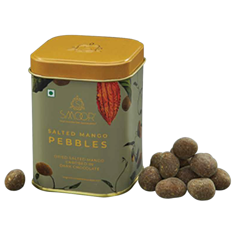 New Year Gift Hamper - Smoor Chocolates - Salted Mango Chocolate Pebbles