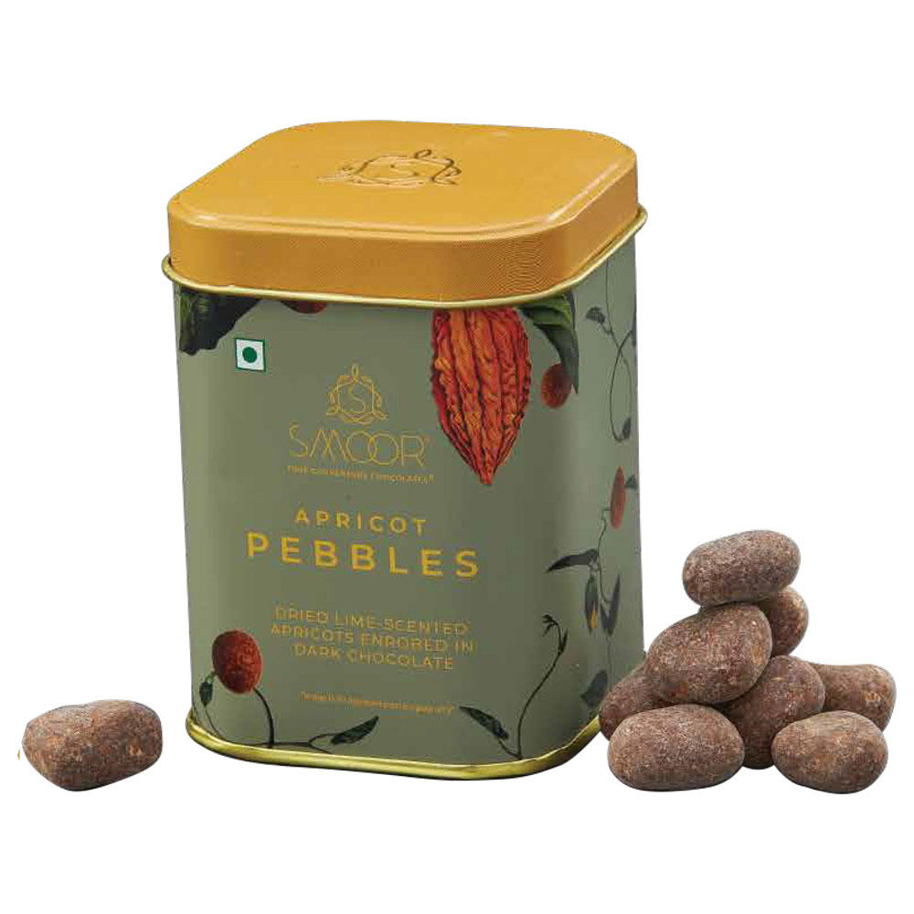 New Year Gift Hamper - Smoor Chocolates - Lime-scented Apricot Chocolate Pebbles