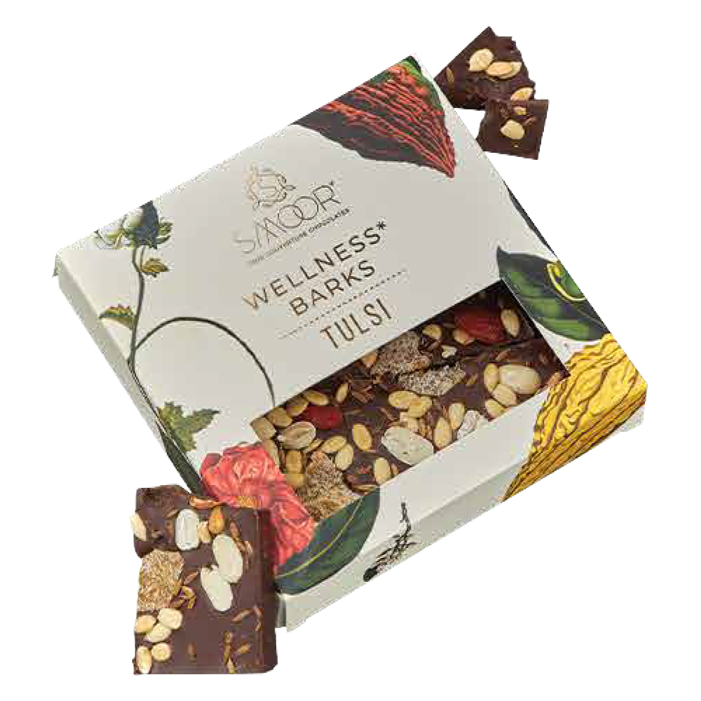 New Year Gift Hamper - Smoor Chocolates - Wellness Barks Tulsi