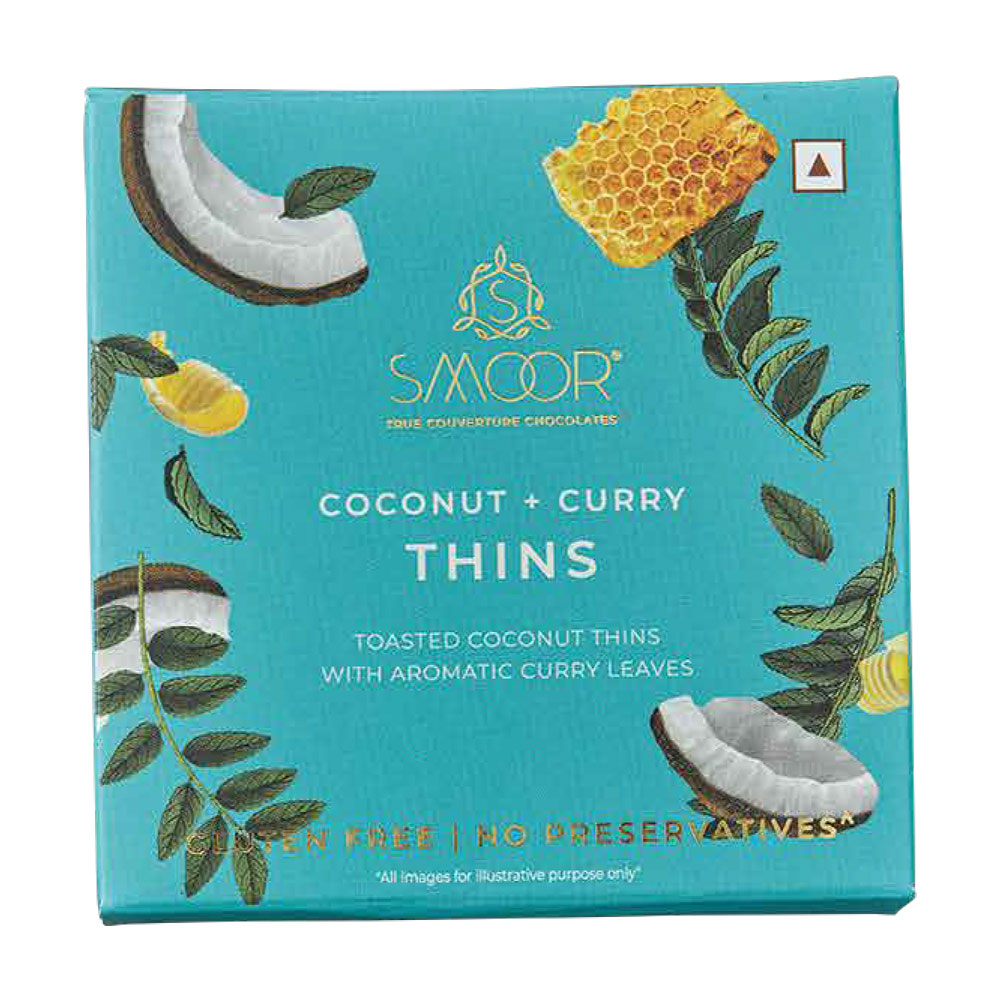 New Year Gift Hamper - Smoor Chocolates - Coconut Curry Thins - Gluten Free